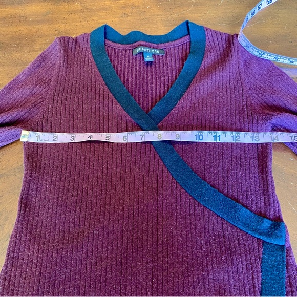 41 Hawthorn “Blaire” surplice sweater dress - Picture 12 of 16